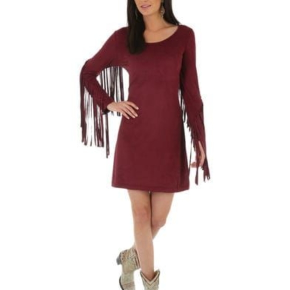 Wrangler Suede Fringe Dress - Picture 2 of 4